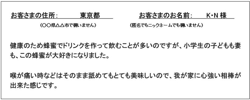 高塚日本ミツバチ生はちみつ感想